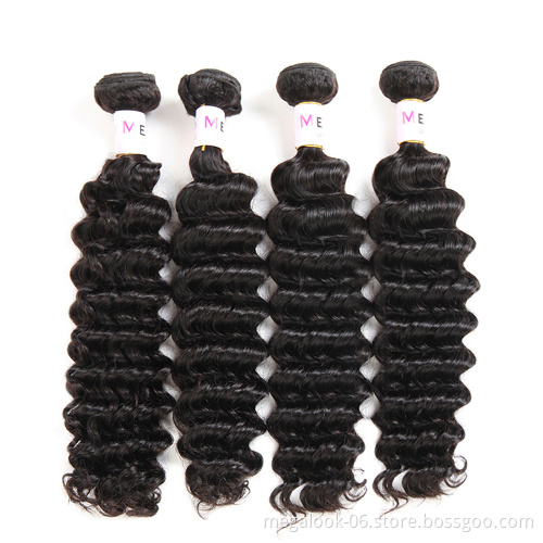 Wholesale  Cuticle Aligned Virgin Hair,Deep Wave Virgin Human Hair Bundle,  Brazilian Human Hair Extension
